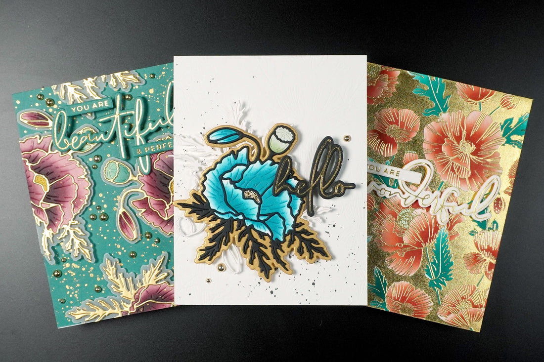 Gilded Blooms: Crafting Floral Cards with Elegance