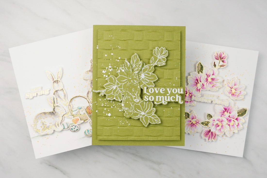 3 Expert Monochrome Techniques featuring Letter Pressed Cards