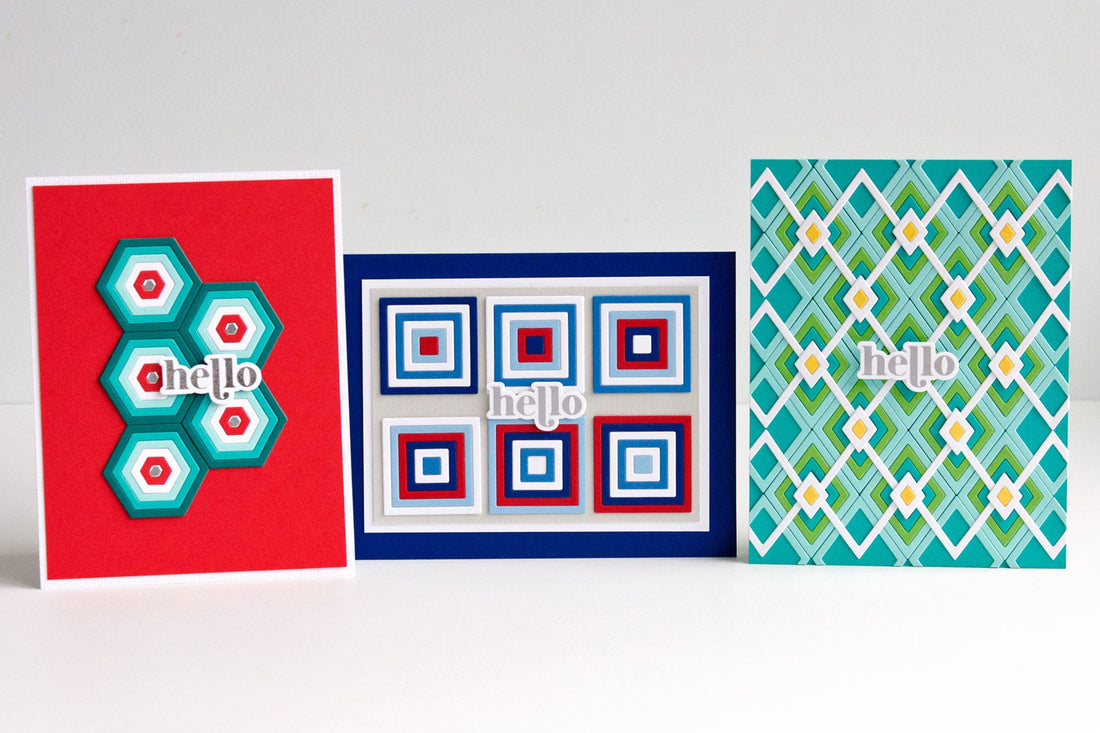 Pattern Play with the Color Block Mini Shapes Collection