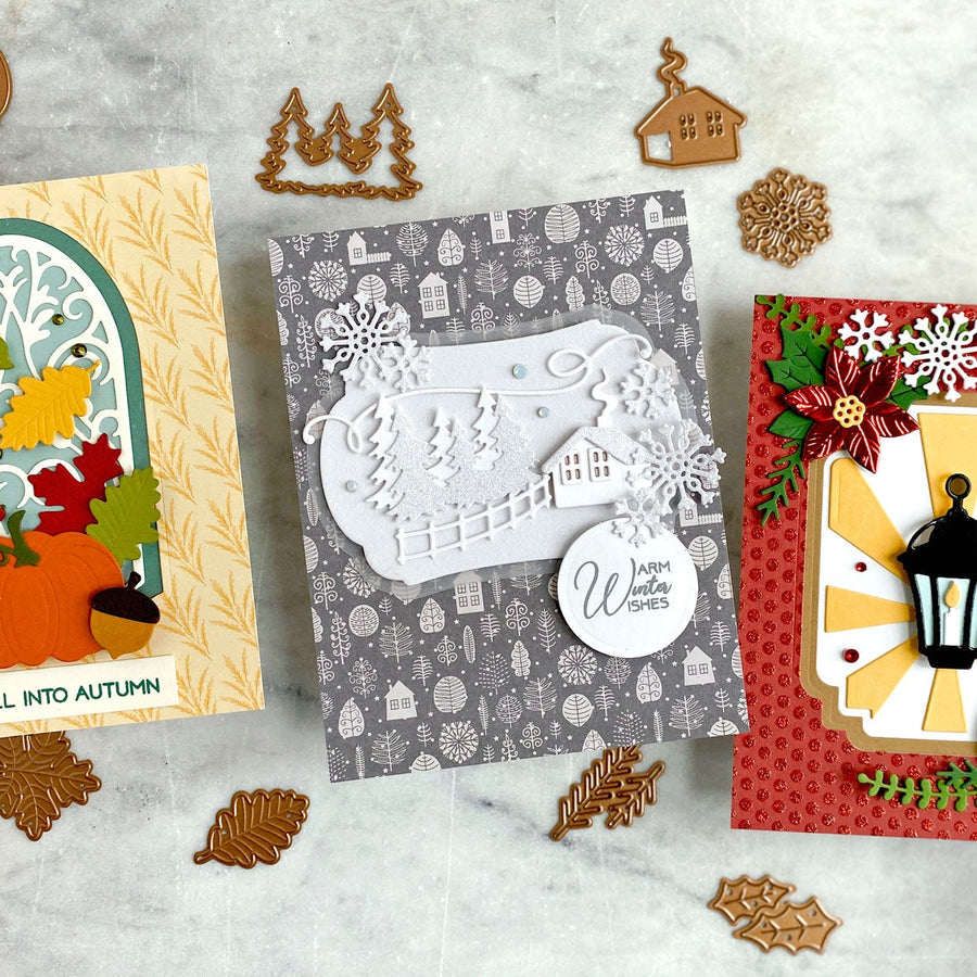 Die-Cutting Seasonal Projects with the Seasonal Label Motifs Collection