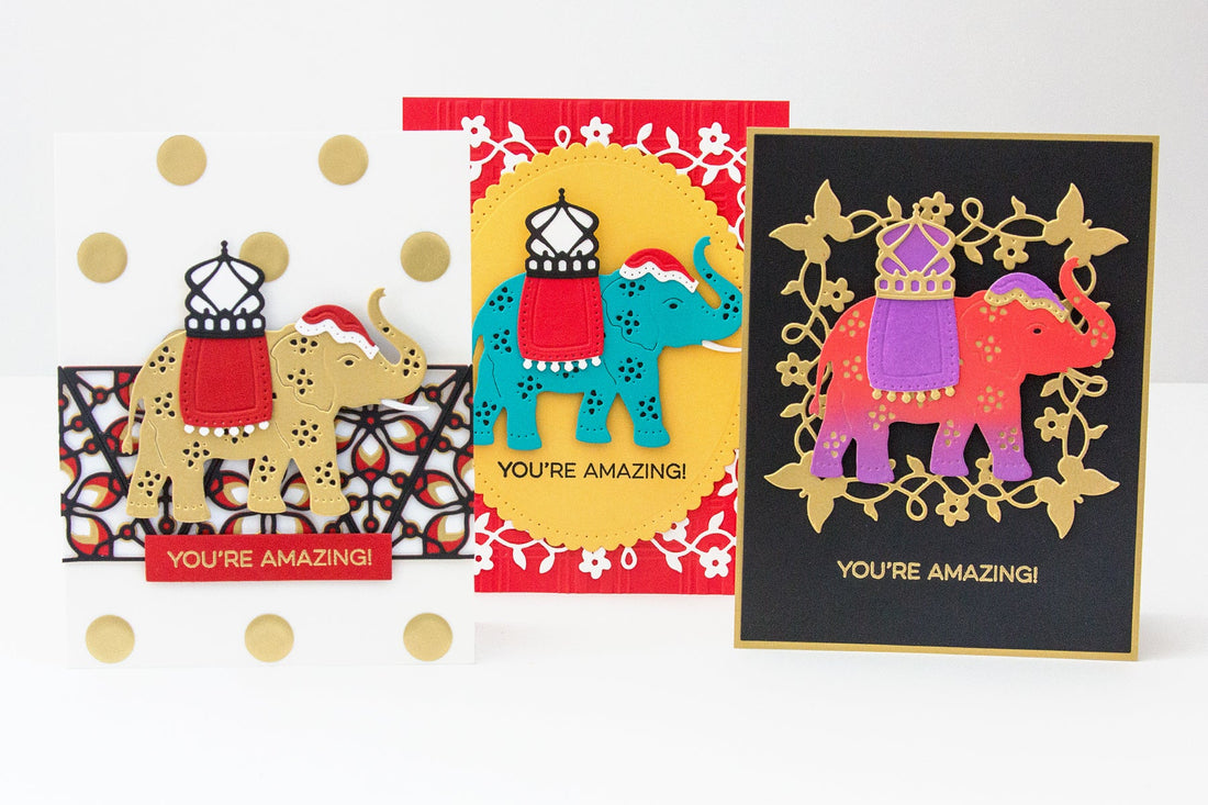 Die D-Lites Inspiration | Elephant Festival Cards with Jean Manis
