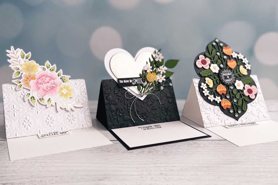 Floral Reflection Collection Easel Cards with Jen Kotas