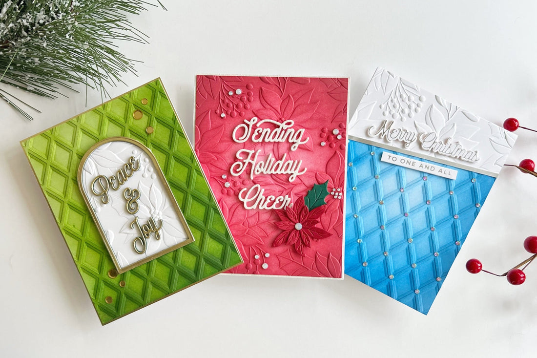 Ink Blending Over Holiday 3D Folders with Jennifer Kotas