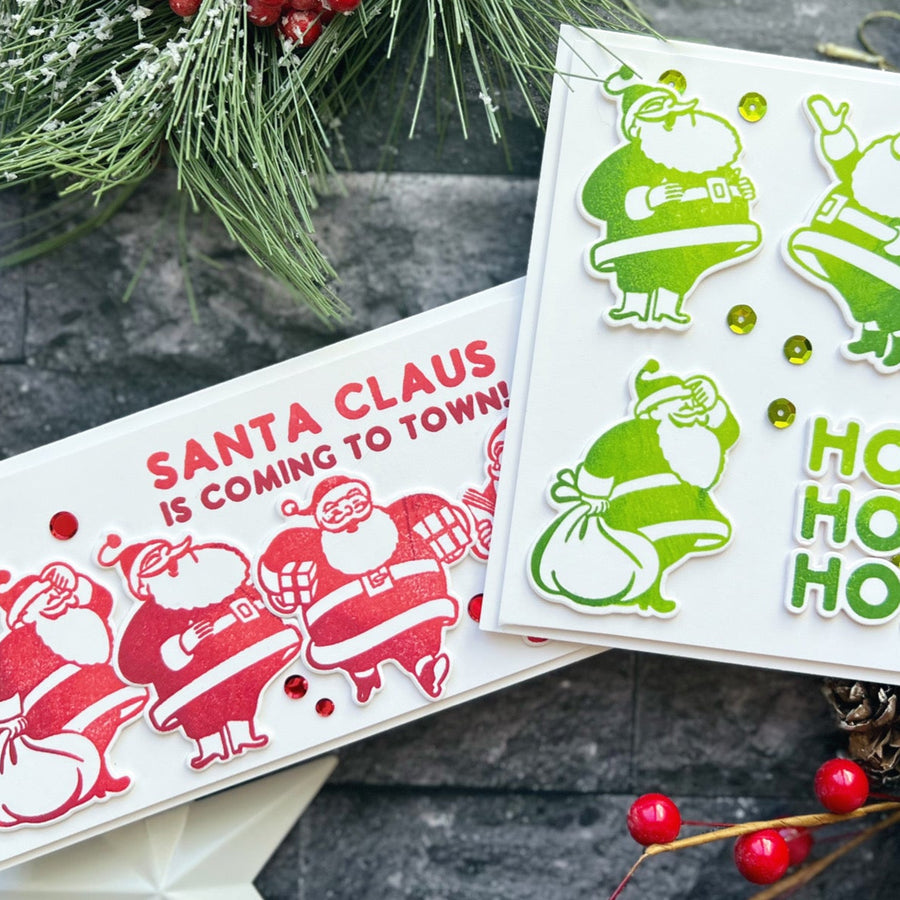 Cardmaking With Silly Santas