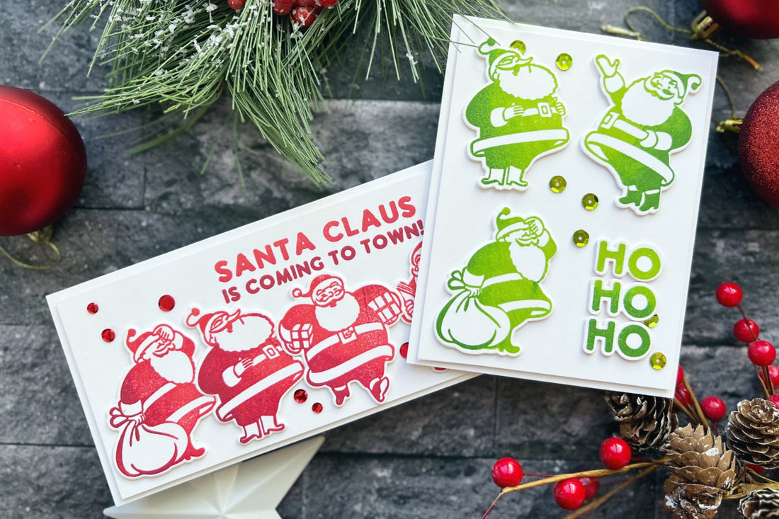 Cardmaking With Silly Santas