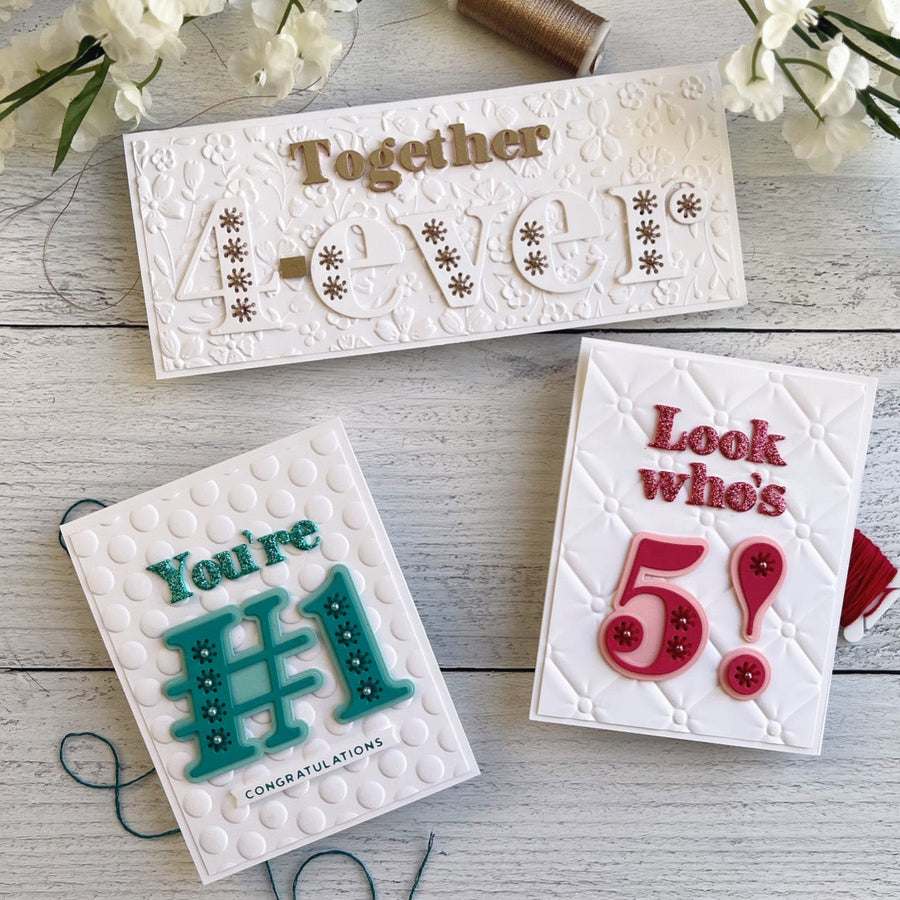 Stitched Numbers and Punctuation Inspiration With Jennifer Kotas