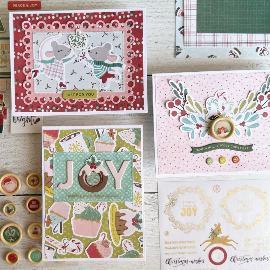 Using Pattern Paper on Cards with the Oh Joyful Day Card Making Kit