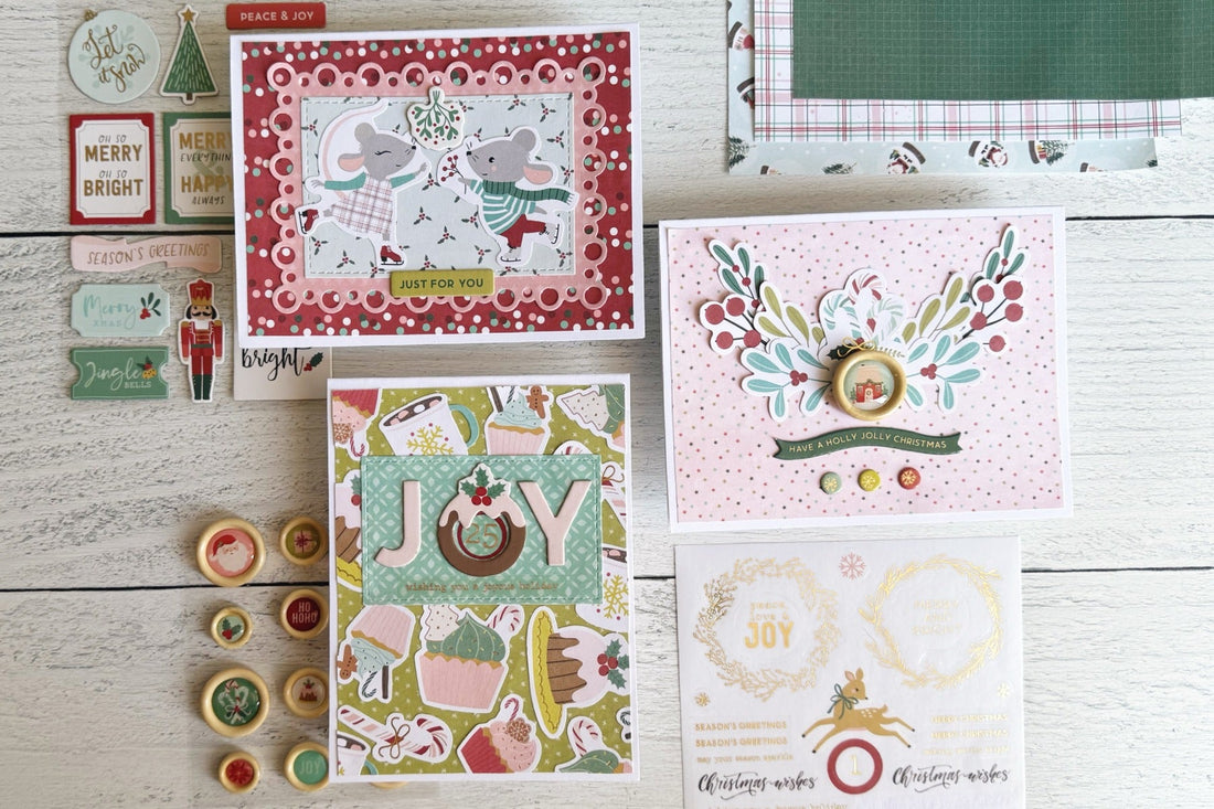 Using Pattern Paper on Cards with the Oh Joyful Day Card Making Kit