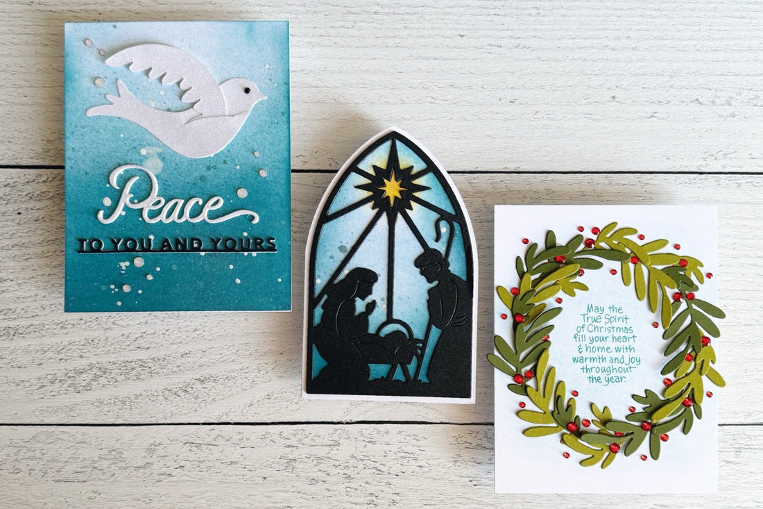 Elegant Christmas Cards using the Season of Wonder Collection