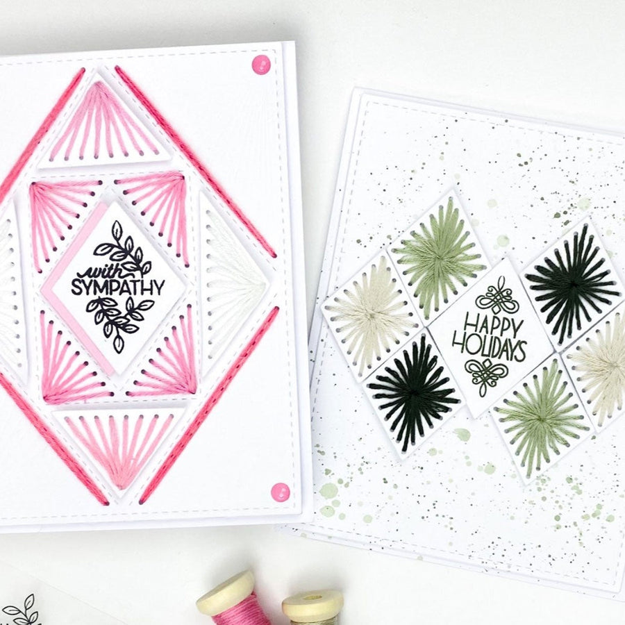 Limited Edition Stitching Die & Stamp Cards with Jess Fernandes