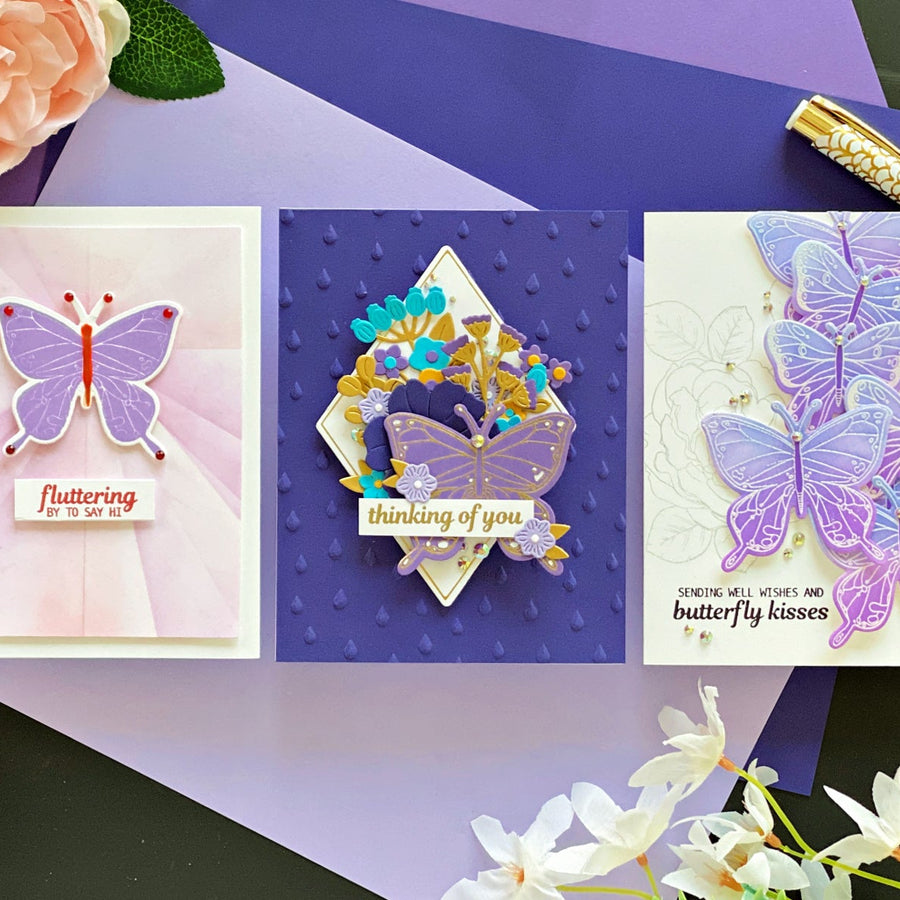 Butterfly Kisses: 3 Ways - Complicated to Simple by Joan Bardee