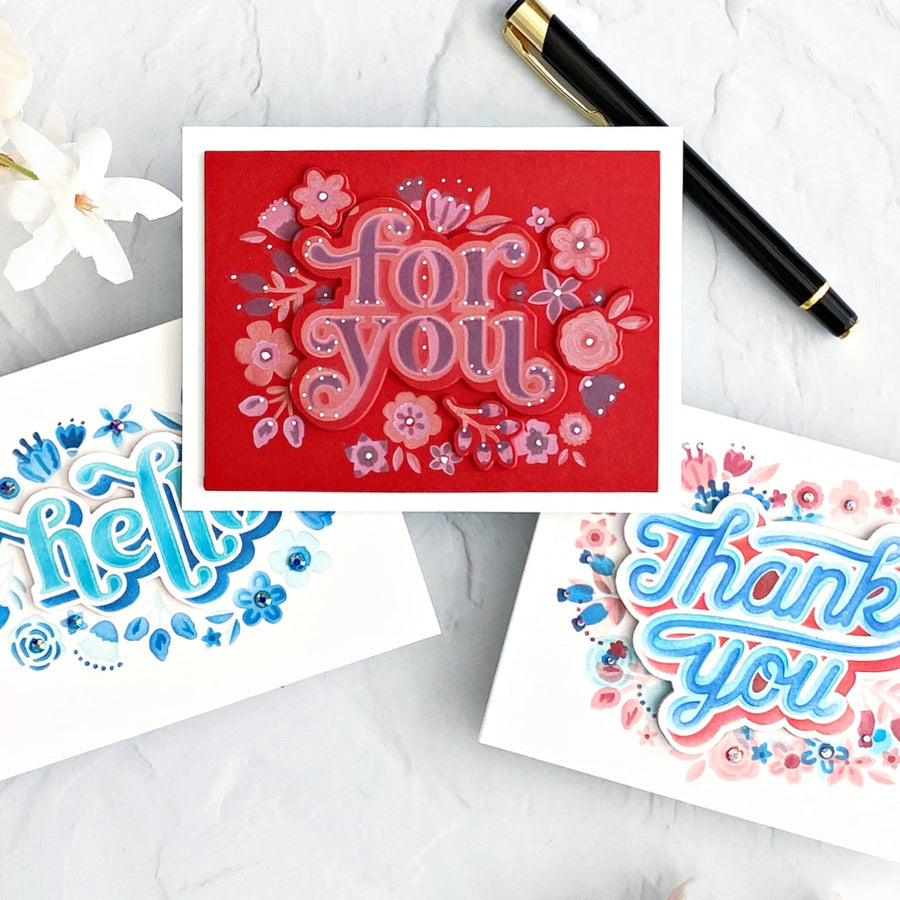 Layered Stenciled Cards with a Folk Art Flair with Joan Bardee