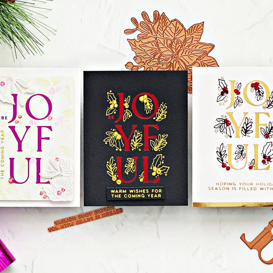 Making Clean and Simple Christmas Cards Special – Joyful Glimmer Step-by-Step Tutorial with Joan Bardee