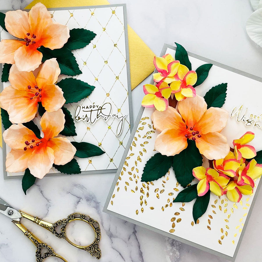 Tropical Flowers and Glimmer Hot Foil By Joy Baldwin