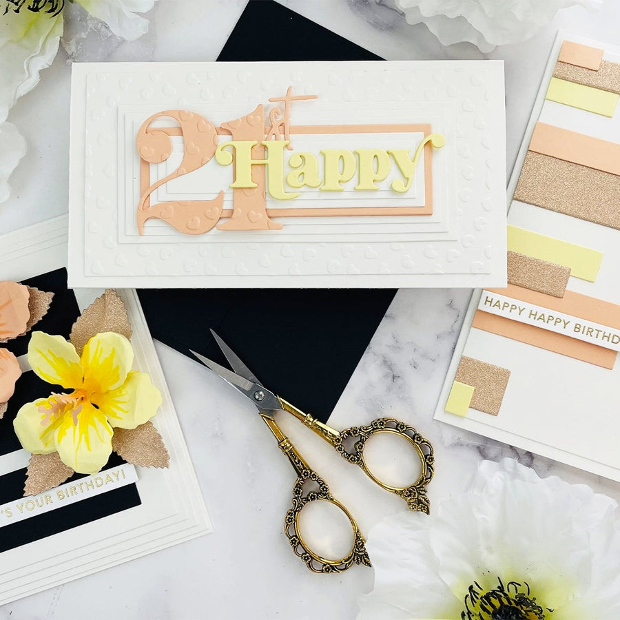 Card Ideas with Precision Layering Basics Collection by Joy Baldwin
