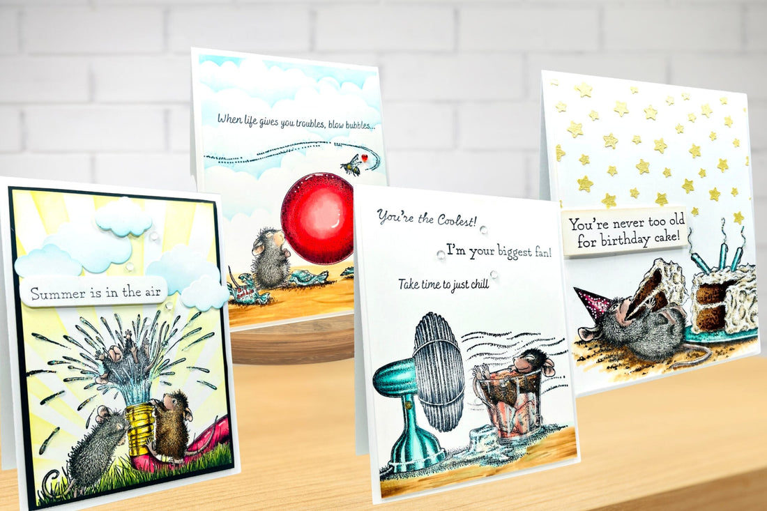 House Mouse Summer Fun Card Ideas