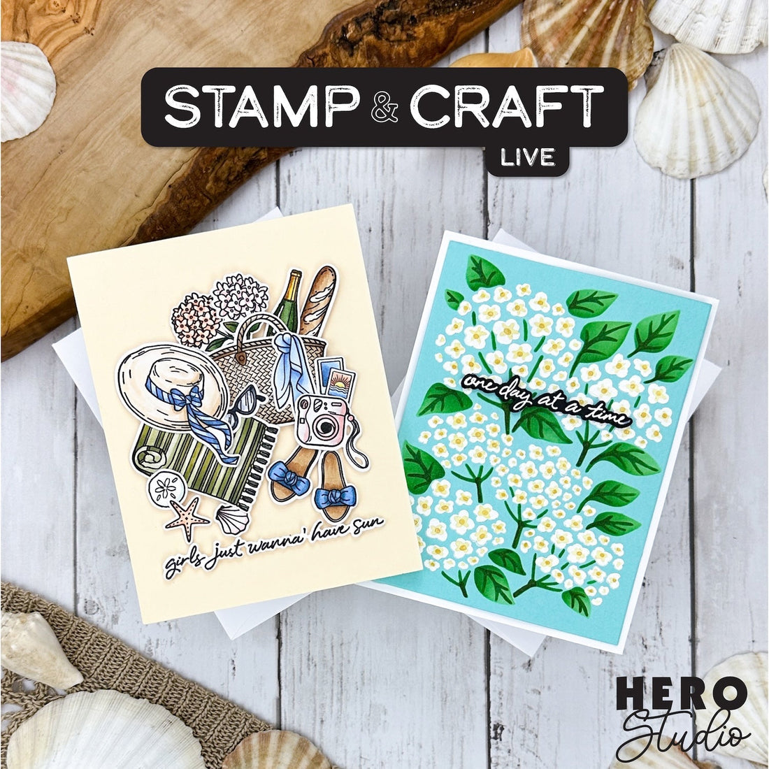 Join our Stamp & Craft LIVE featuring the June Hero Studio Card Kit!