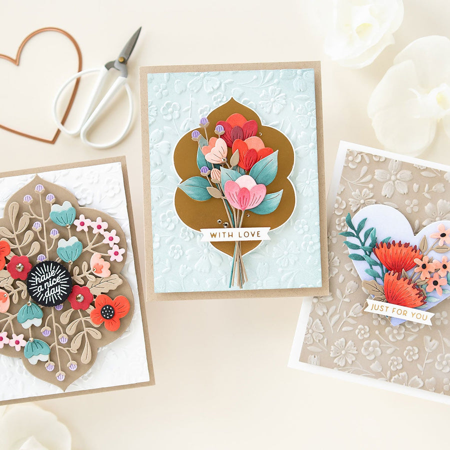 Trio of Floral Reflection Collection Cards with Jung AhSang
