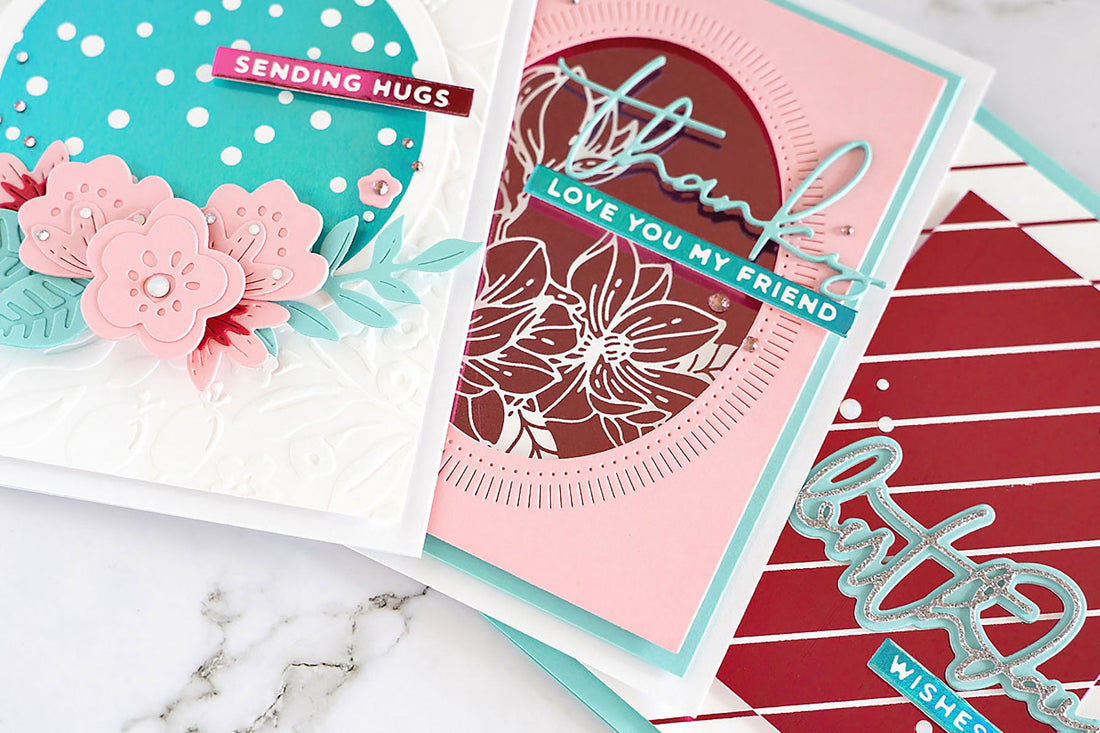 Reverse Foiling with Essential Glimmer Solid Shapes and Jung AhSang