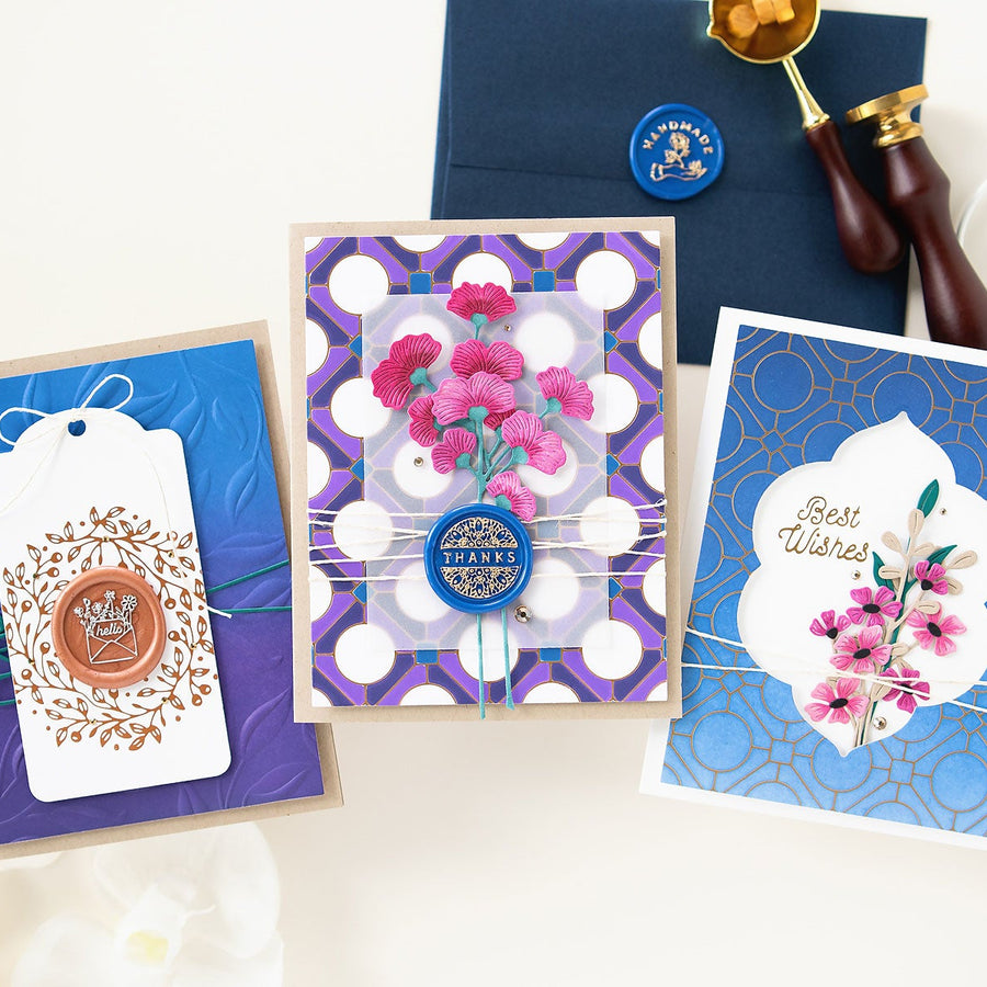 Wax Seal Collection on Handmade Cards with Jung AhSang