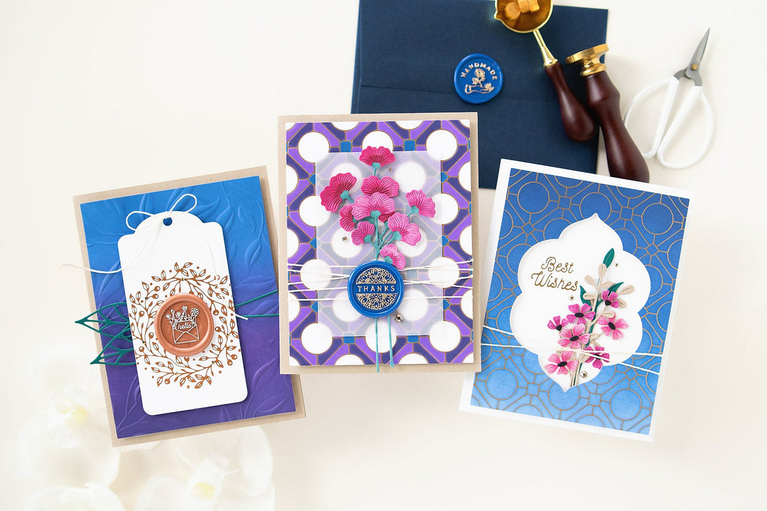 Wax Seal Collection on Handmade Cards with Jung AhSang