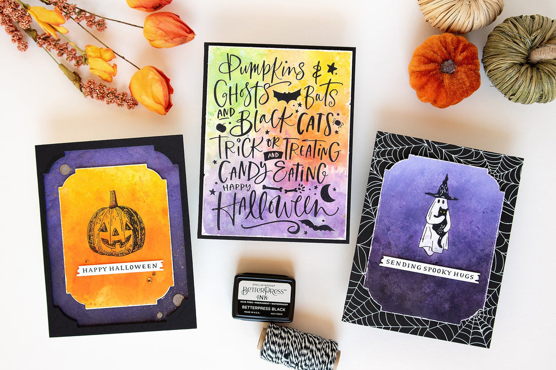 Betterpress Halloween: Watercolor Backgrounds