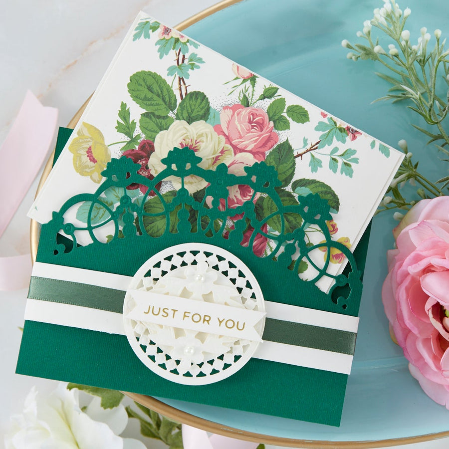 Cardmaking Inspiration | Just For You Card Featuring Regal Bandeau Topper with Kim Kesti