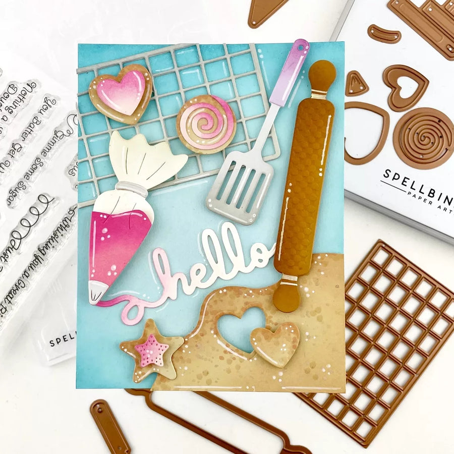Baking-Themed Card Tutorial with Cookie Die Cuts | Spellbinders Fluff, Frost & Roll