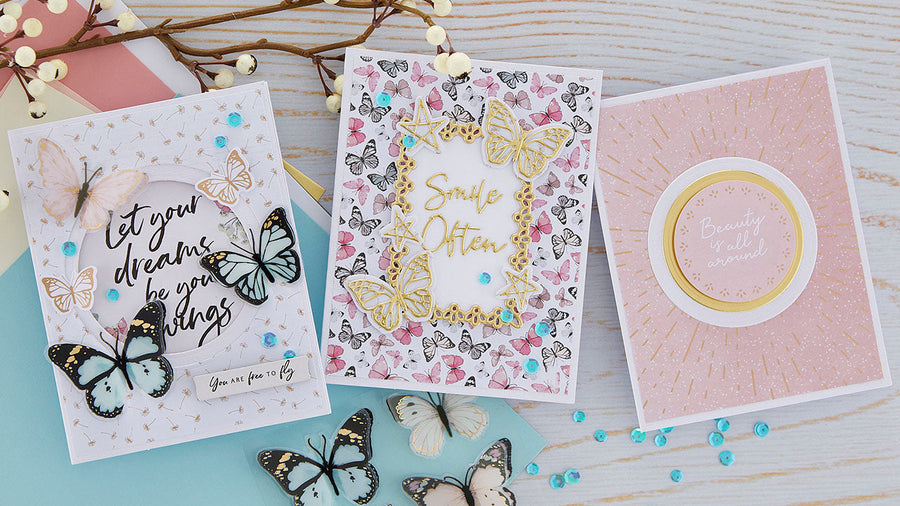 August 2022 Card Kit of the Month Preview & Tutorials – Butterfly Sparkle