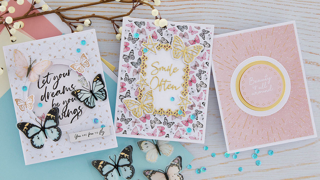 August 2022 Card Kit of the Month Preview & Tutorials – Butterfly Sparkle