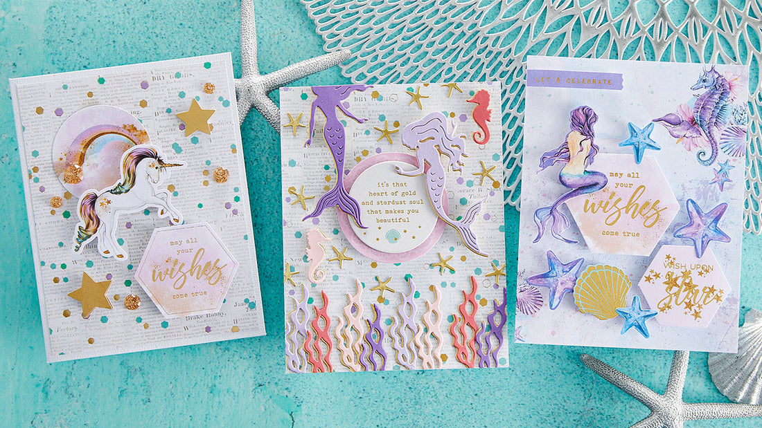 July 2022 Card Kit of the Month Preview & Tutorials – Under the Sea Magic
