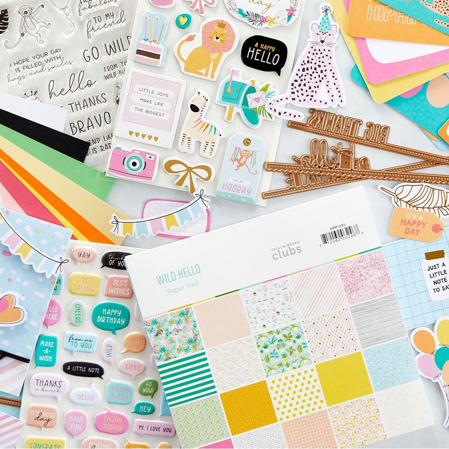 Coming Soon! June 2021 Clubs! Card Kit of the Month – Wild Hello. Unboxing Video