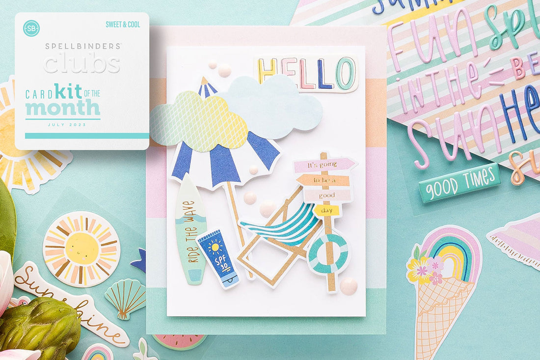 July 2023 Quick & Easy Card Kit of the Month Preview & Tutorials – Sweet & Cool
