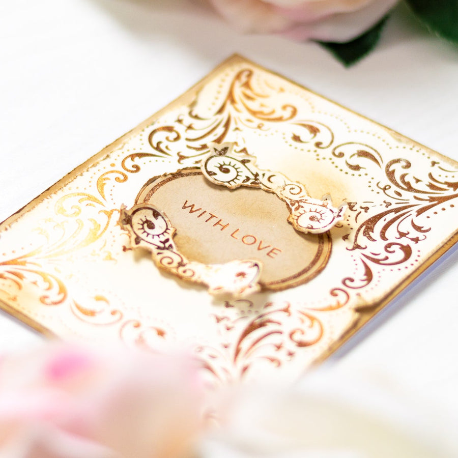 Royal Flourish Inspiration | Clean & Simple Foiled Cards with Laura Volpes
