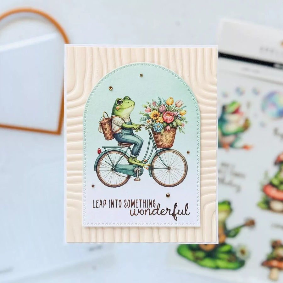 Step by Step Tutorial: Easy Card Making with Spellbinders Little Leaps Rub-Ons