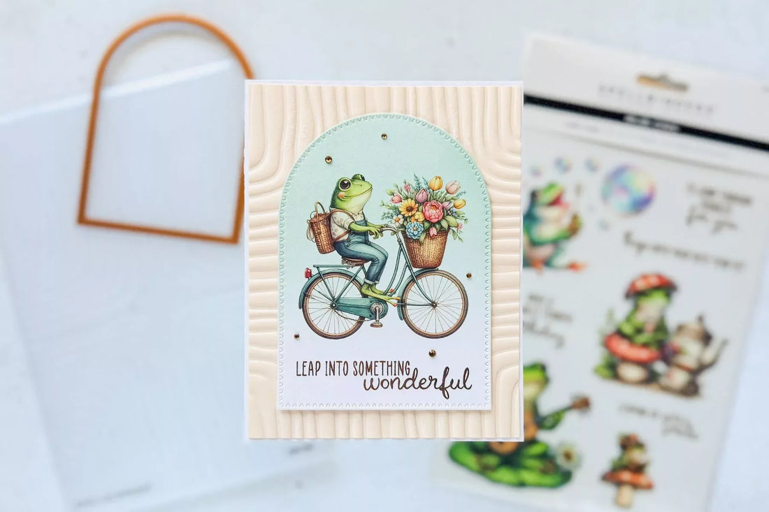 Step by Step Tutorial: Easy Card Making with Spellbinders Little Leaps Rub-Ons