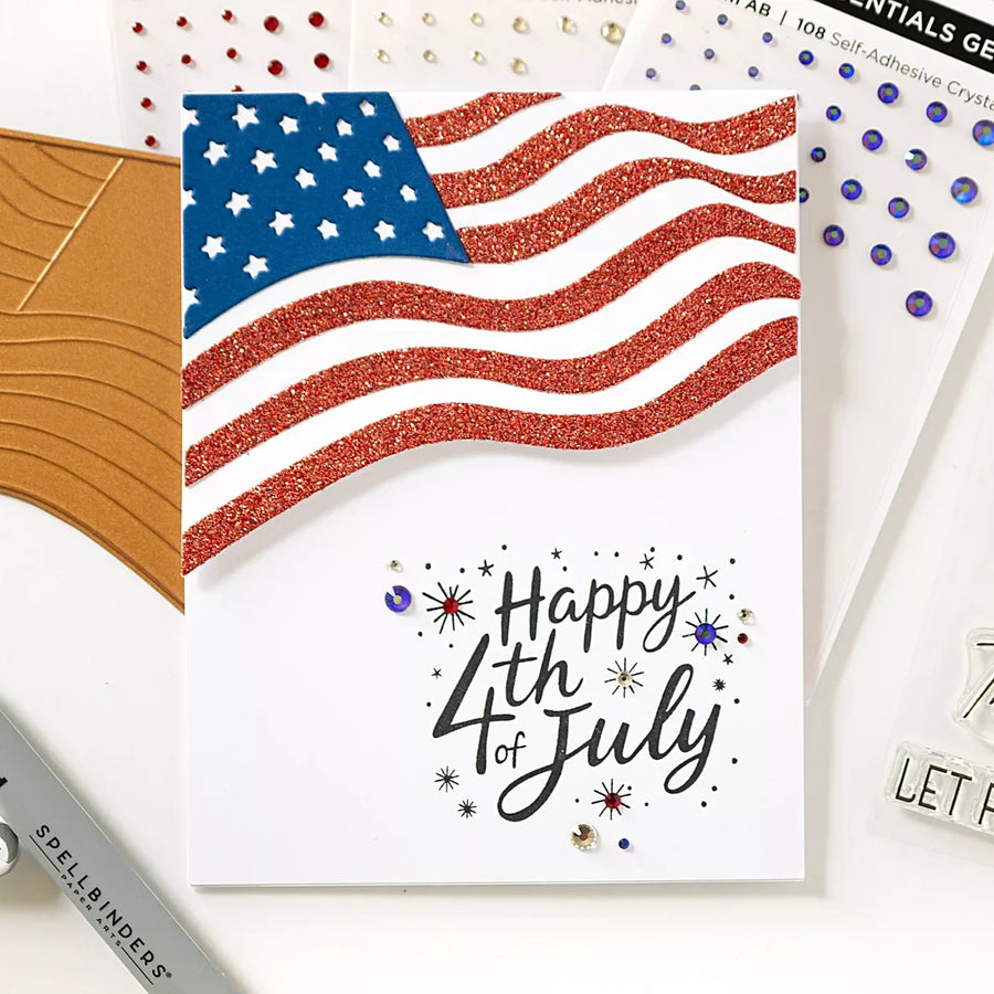 Easy Patriotic Card Tutorial with the Stars & Stripes Stamp & Die Set