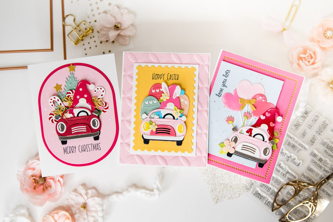 Seasonal Card Ideas with Gnome Drive Collection