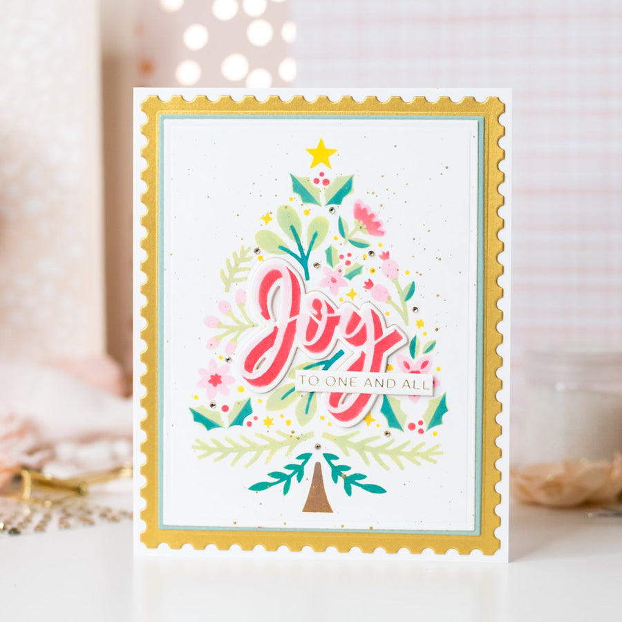 Layered Joy Tree Stencil How-To