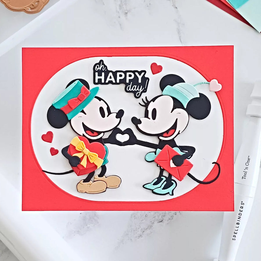 How to Make a Love-Themed Card with Classic Mouse Love Etched Dies (Step-by-Step Tutorial)