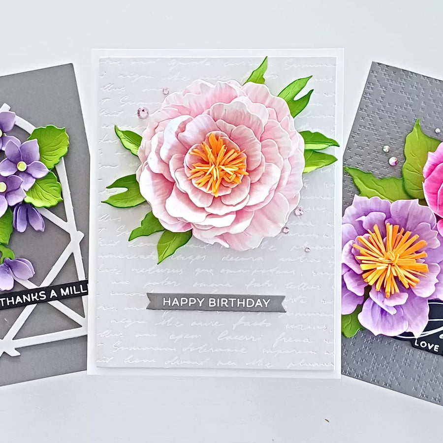 Dimensional Floral Cards with The Poet’s Garden Collection by Susan Tierney-Cockburn
