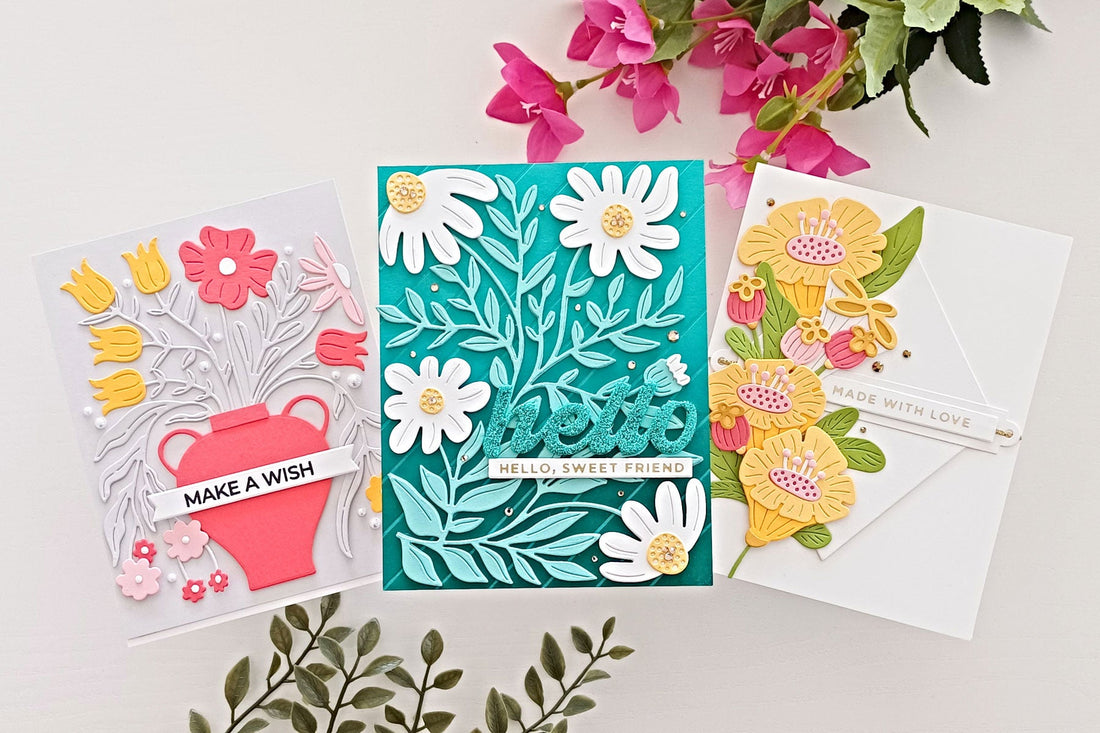 Brighten Up Your Day and Create Three Simple Floral Cards