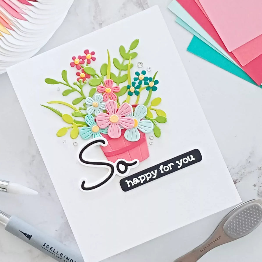 Garden Planter Card Tutorial with Etched Dies | Step-by-Step Guide