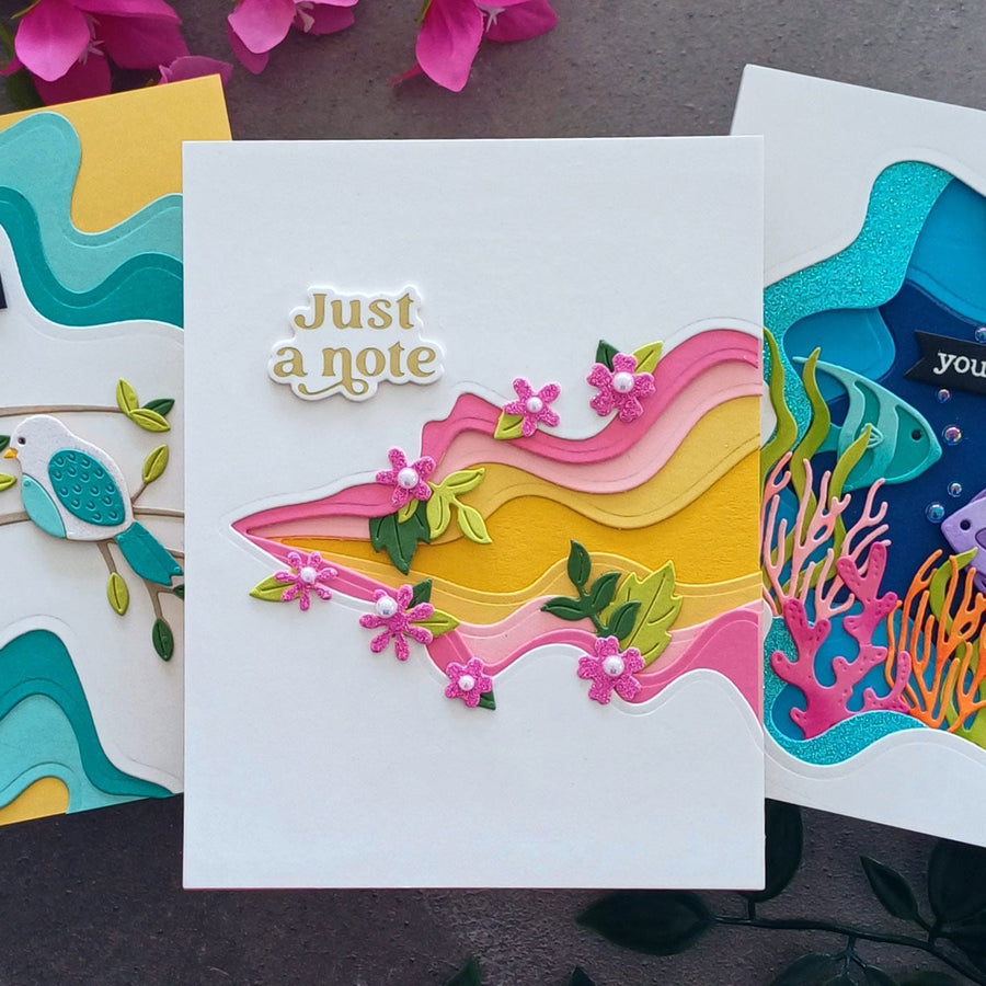 Creating Super Fun Layered Designs and Incorporating Sparkle Into Your Cards