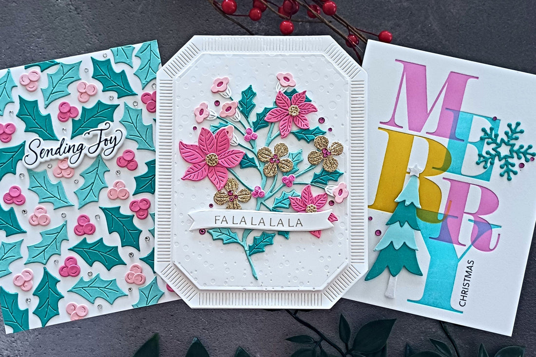Christmas Cardmaking using Contemporary Colours