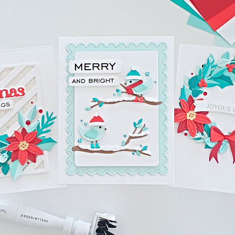 Get Into The Holiday Spirit With Sweet Birds, Pretty Wreaths and Fun Shakers!