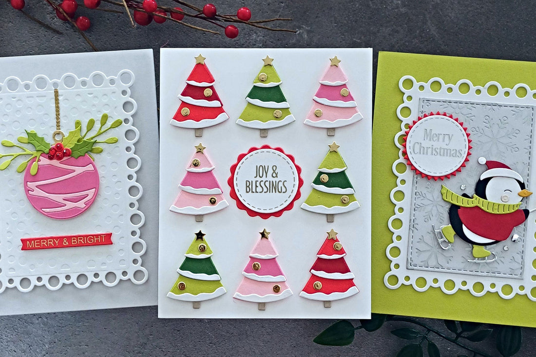 A Trio of Fun & Festive Christmas Cards