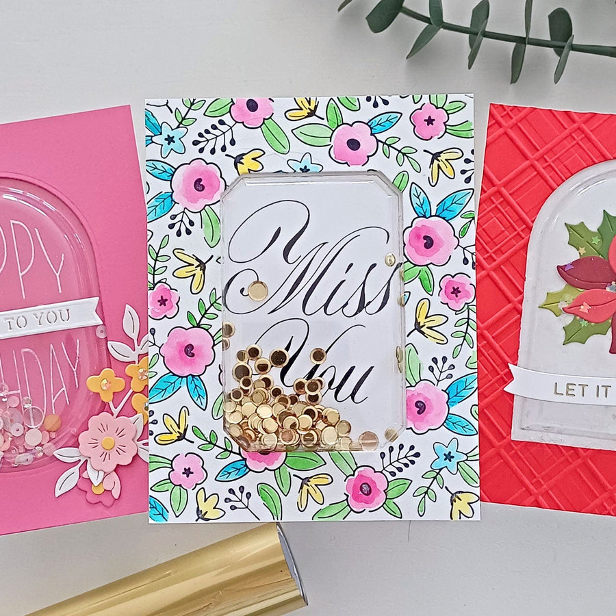 Shaking It Up using Shaker Domes & Pretty Mixes!
