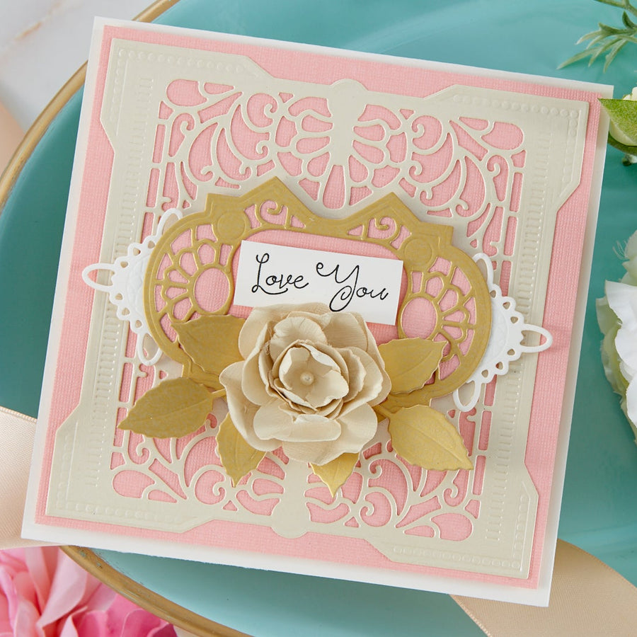 Cardmaking Inspiration | Love You Card Featuring Antiquities Square with Kim Kesti