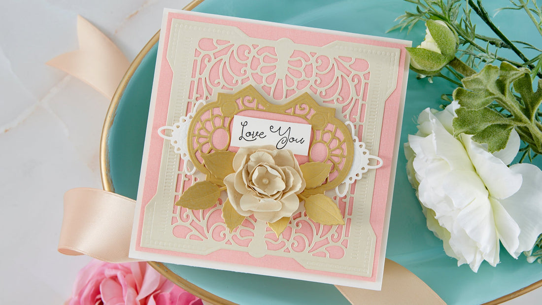 Cardmaking Inspiration | Love You Card Featuring Antiquities Square with Kim Kesti